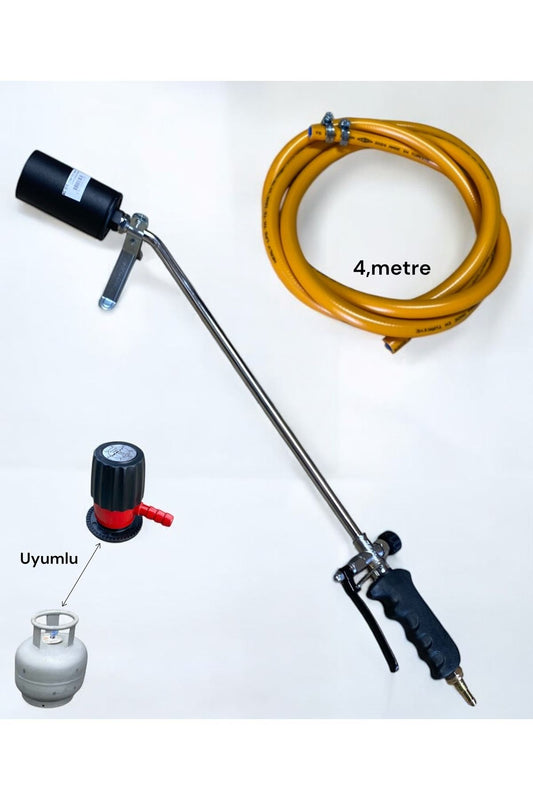 Uzun Pürmüz profesyonel usta pürmüzü izolasyon şalam 72cm uyumlu dedantör hortum set