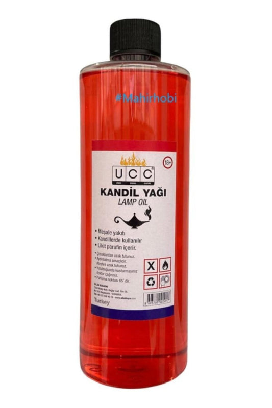 Point Care Kırmızı Kandil Yağı Kokusuz Dumansız Iç Mekan Gaz Lambası Yakıtı 400 Ml