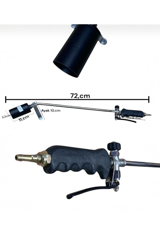 PROPAN TAV VE KAYNAK TAKIMI 57 MM METAL BAŞLIKLI TETİKLİ 45 CM BOYUN (NG 1010)