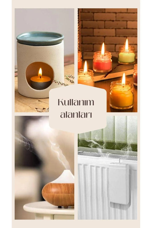Lavanta Yağı 2'li Mum Esansı Uçucu Yağ Buğurdanlık Yağı Difüzör Kokusu Kurutma Topu Yağı Koku