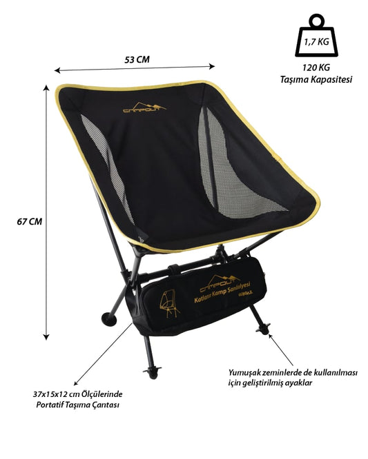 CAMPOUT PRATİK KAMP SANDALYESİ (NG CPS)